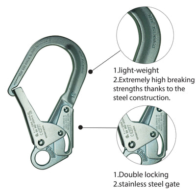 Infinity Rebar Snap Hook - Silver