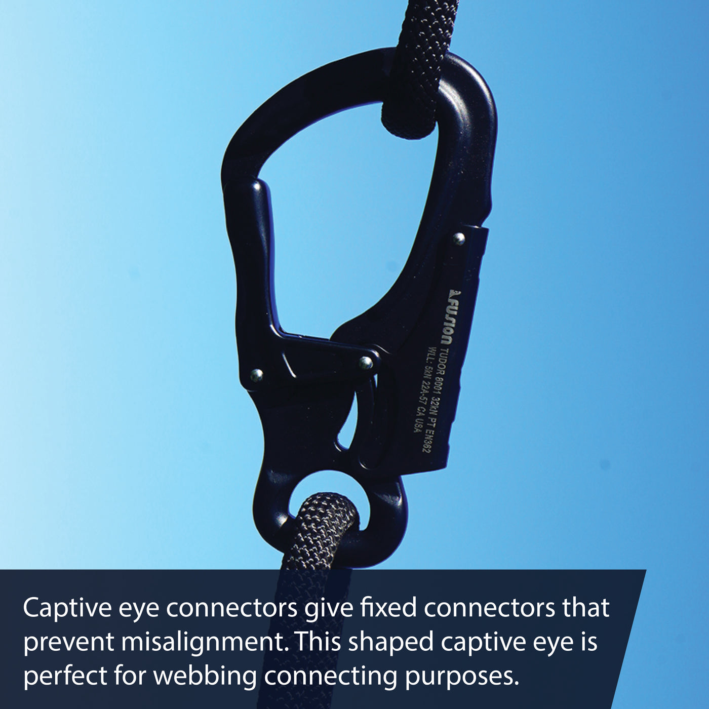 Captive Eye Snap Hook Carabiner – Double Locking Gate 