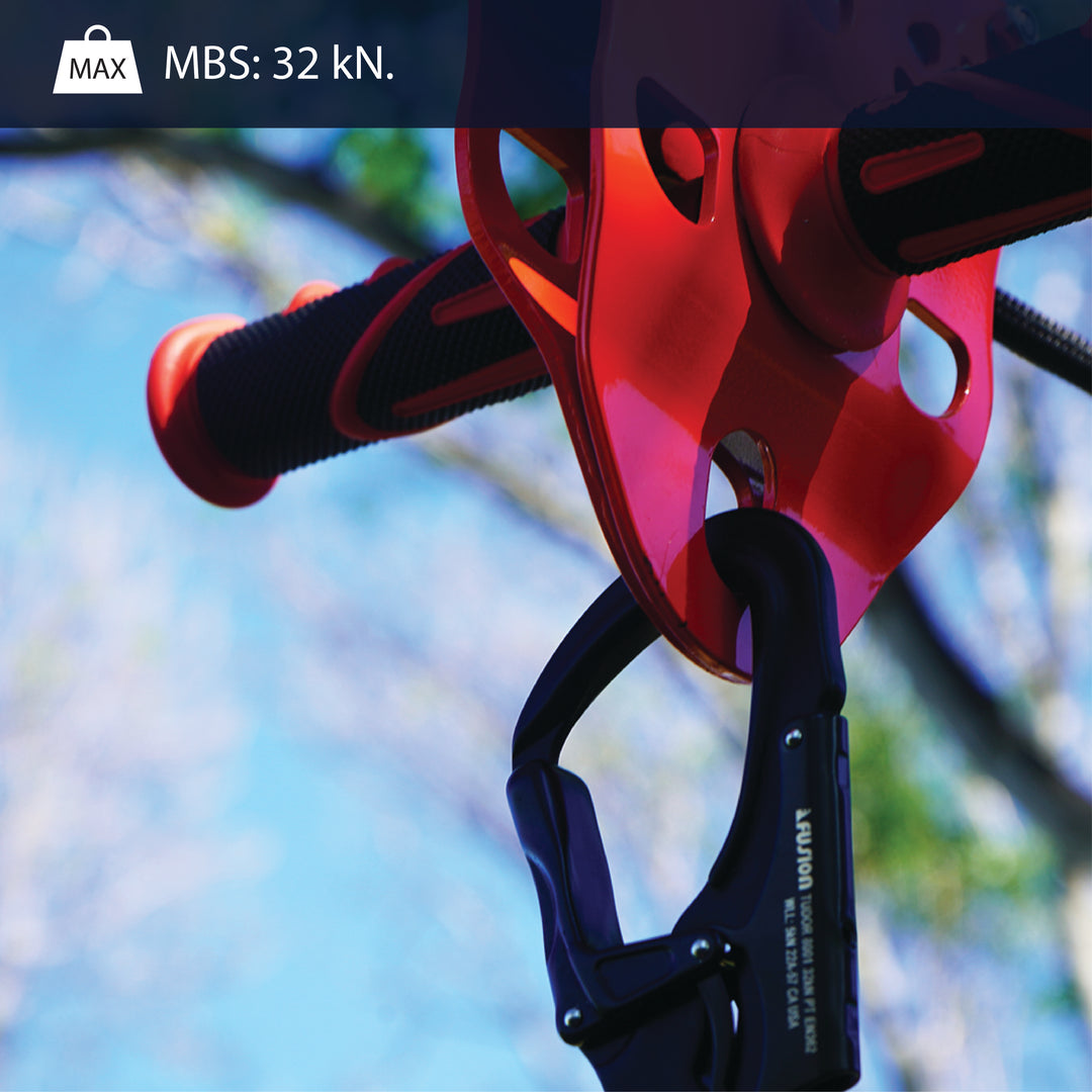 Tudor Aluminum Snap Hook Carabiner - Black | Fusion Climb