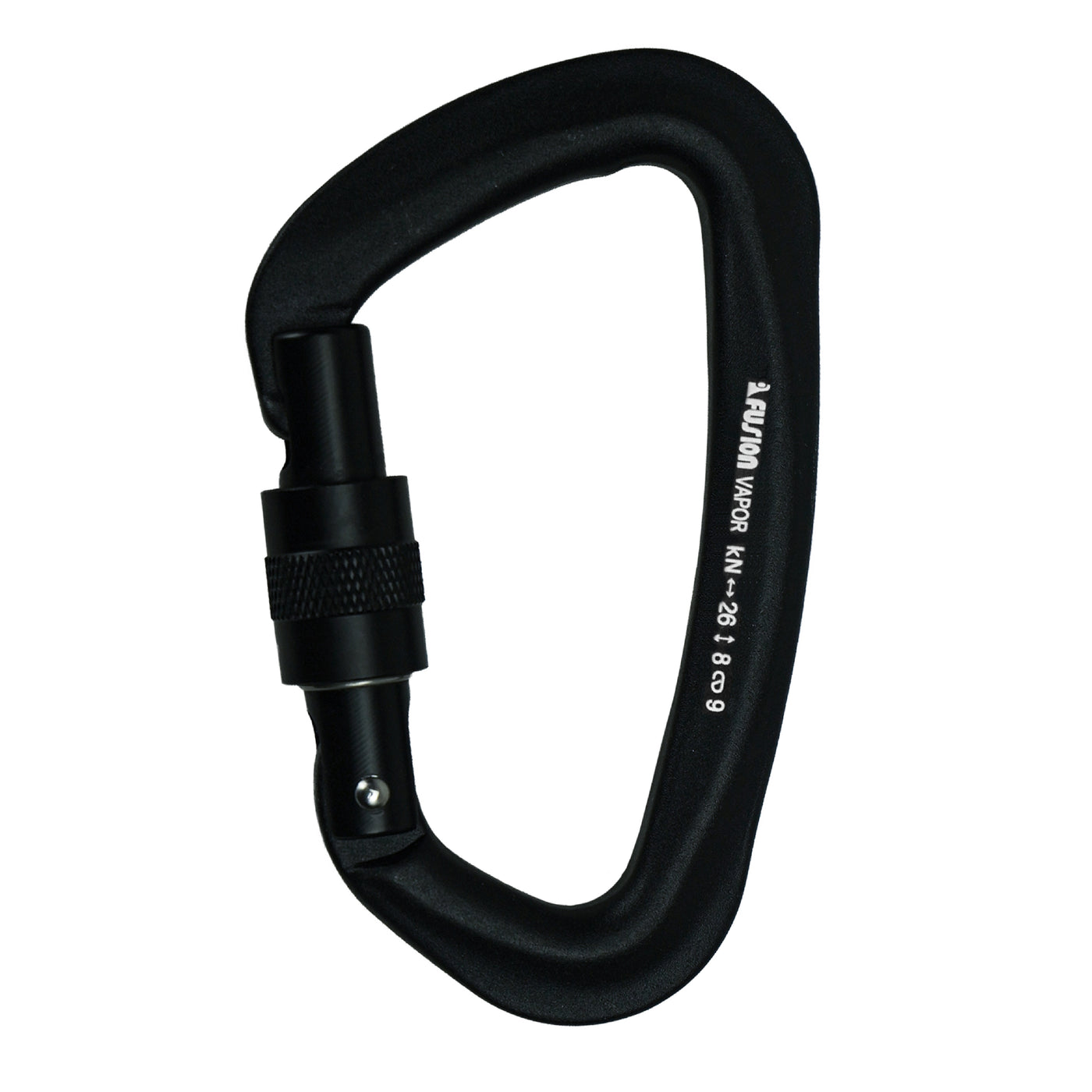Vapor III Aluminum - Screw Gate Carabiner - Black