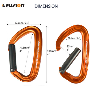 Fusion climb pack 11cm / 20cm quickdraw set