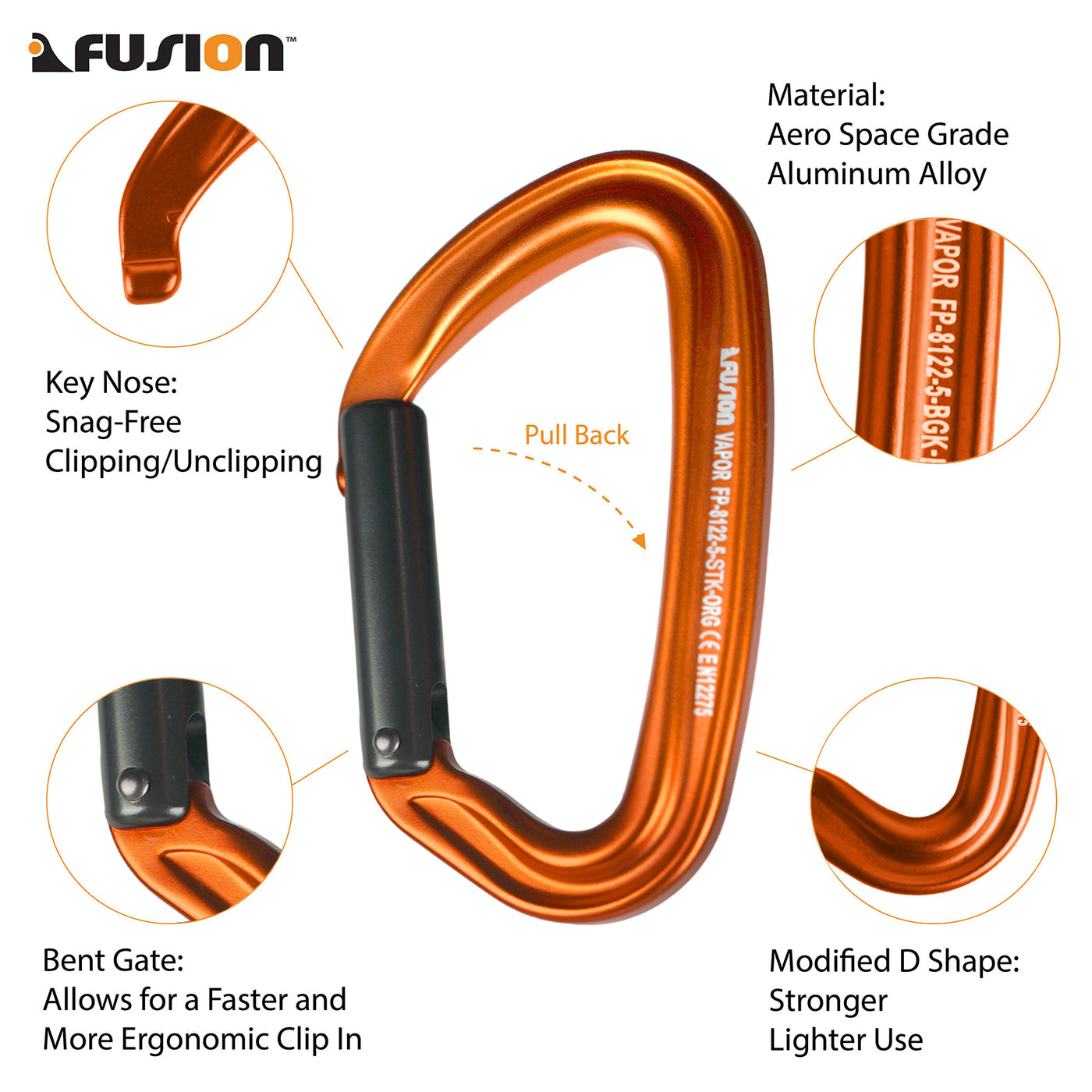 Fusion climb pack 11cm / 20cm quickdraw set
