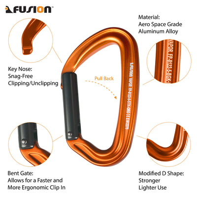 Fusion climb pack 11cm / 20cm quickdraw set