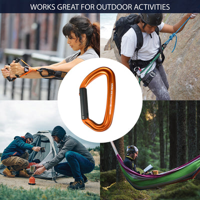 Vapor 5 Straight Gate Aluminum Carabiner - Orange