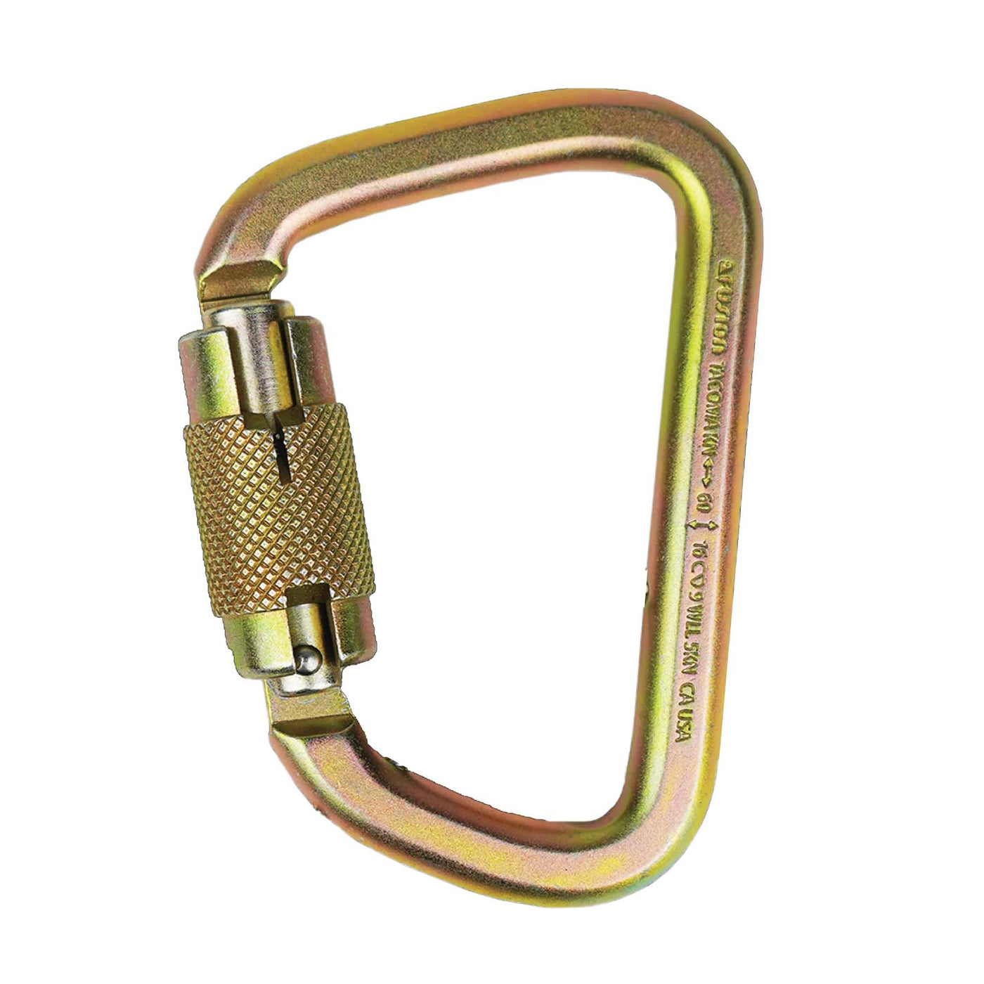Tacoma Steel 60KN Auto Lock Carabiner – Heavy Duty Oval-D Clip for Rigging & Rescue