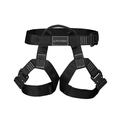 Miraj Black Half Body Climbing Harness – Adjustable 5000lb Quick Release Harness for Rock, Gym & Rescue