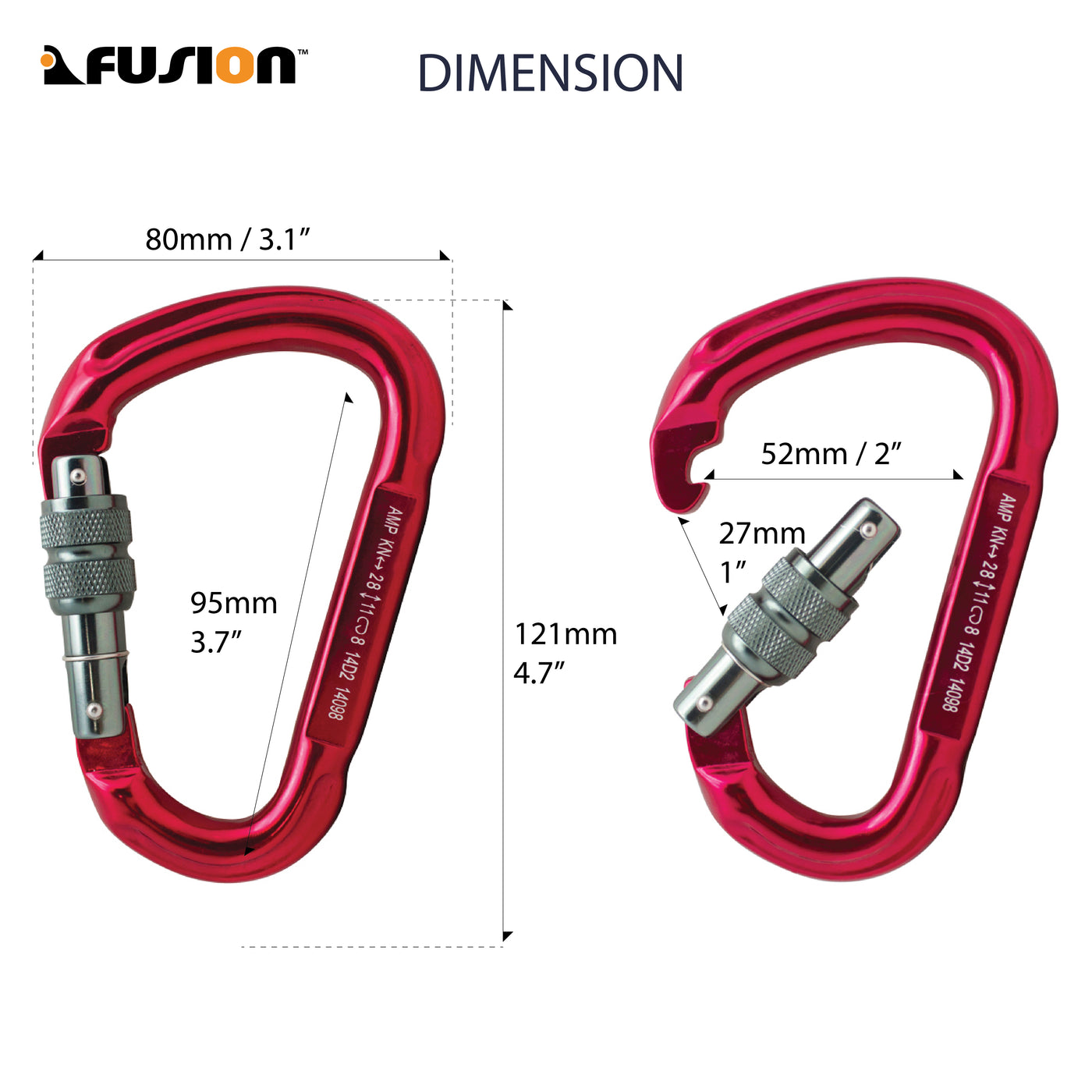 Eureka Screwgate Aluminum Carabiner