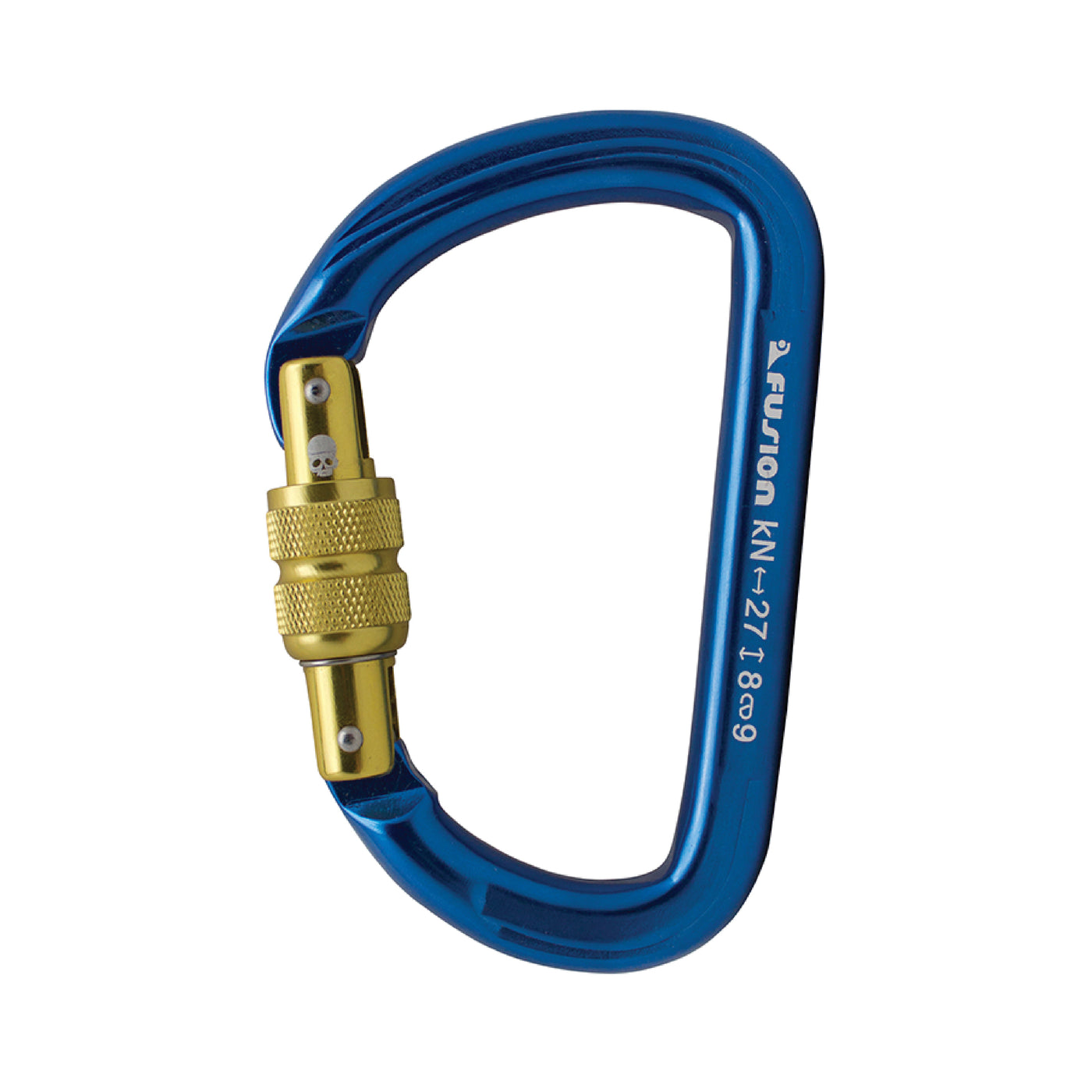 Spiridon Aluminum - Screw Locking Carabiner - Blue