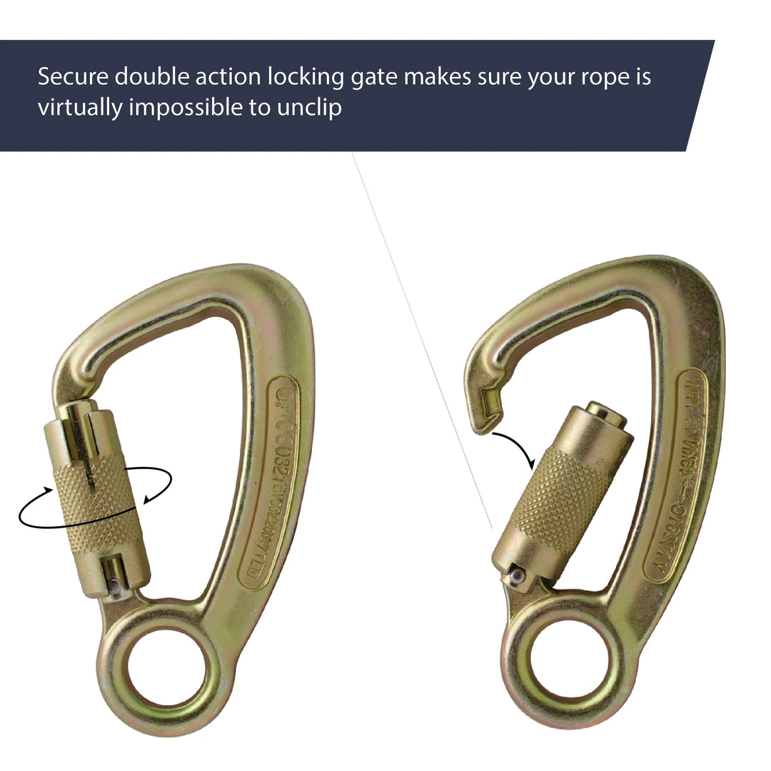 Lobster Claw Lanyard for Zipline Safety | [Fusion Climb USA]