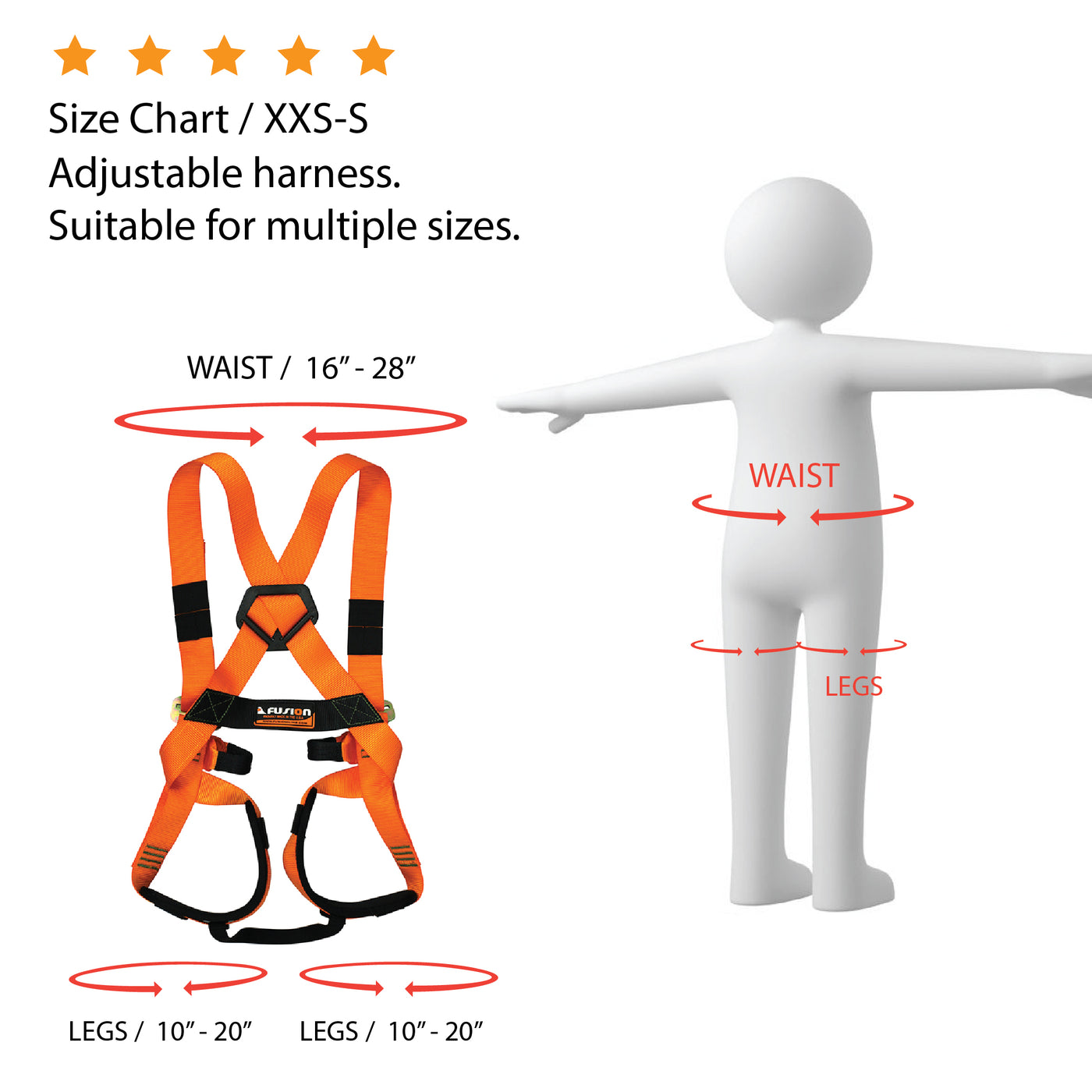 Warrior KIDS Full Body Harness.