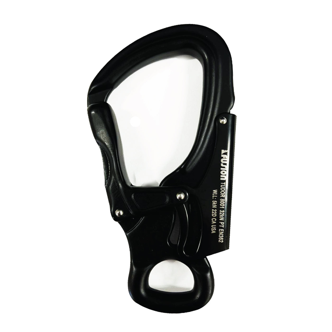 Fusion Climb Tudor Lightweight Aluminum  Snap Hook Carabiner 32kN Black