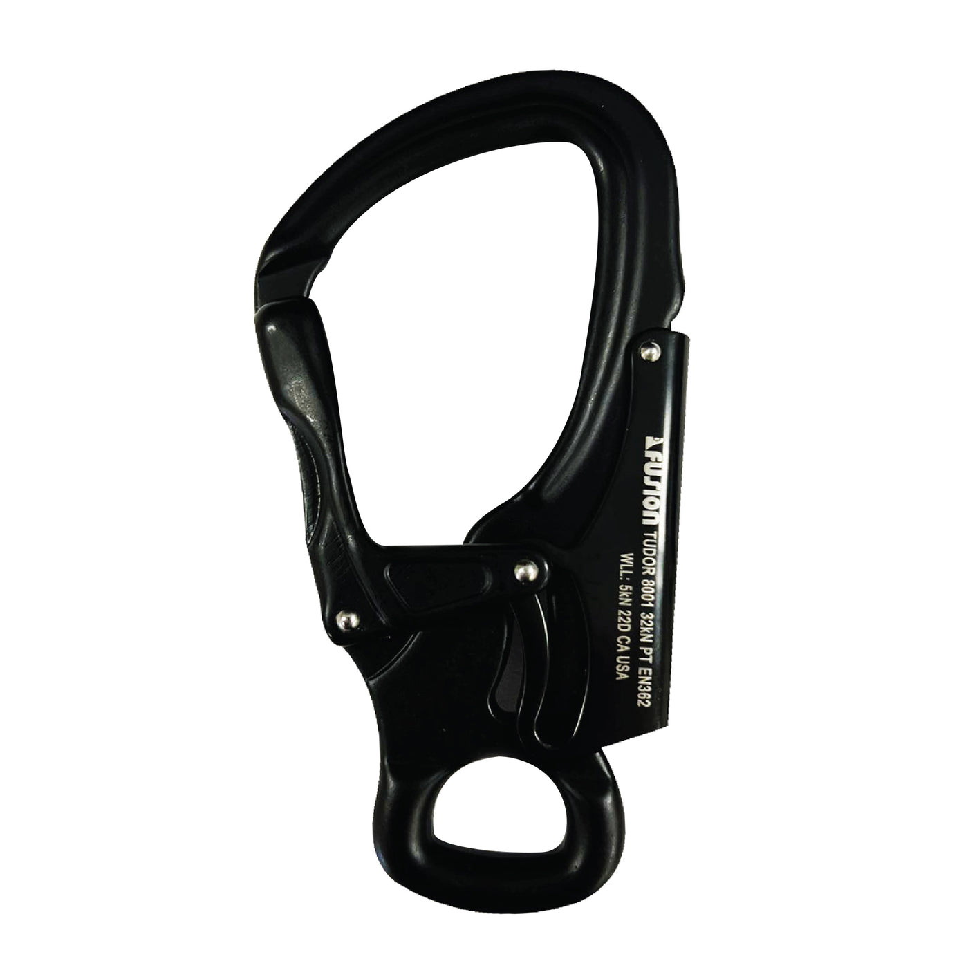 Tudor Aluminum - Flat Loop Snap Hook Carabiner - Black