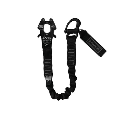 Helo Retention Lanyard BLK Kong Frog Cable & Plunger Pin Shackle