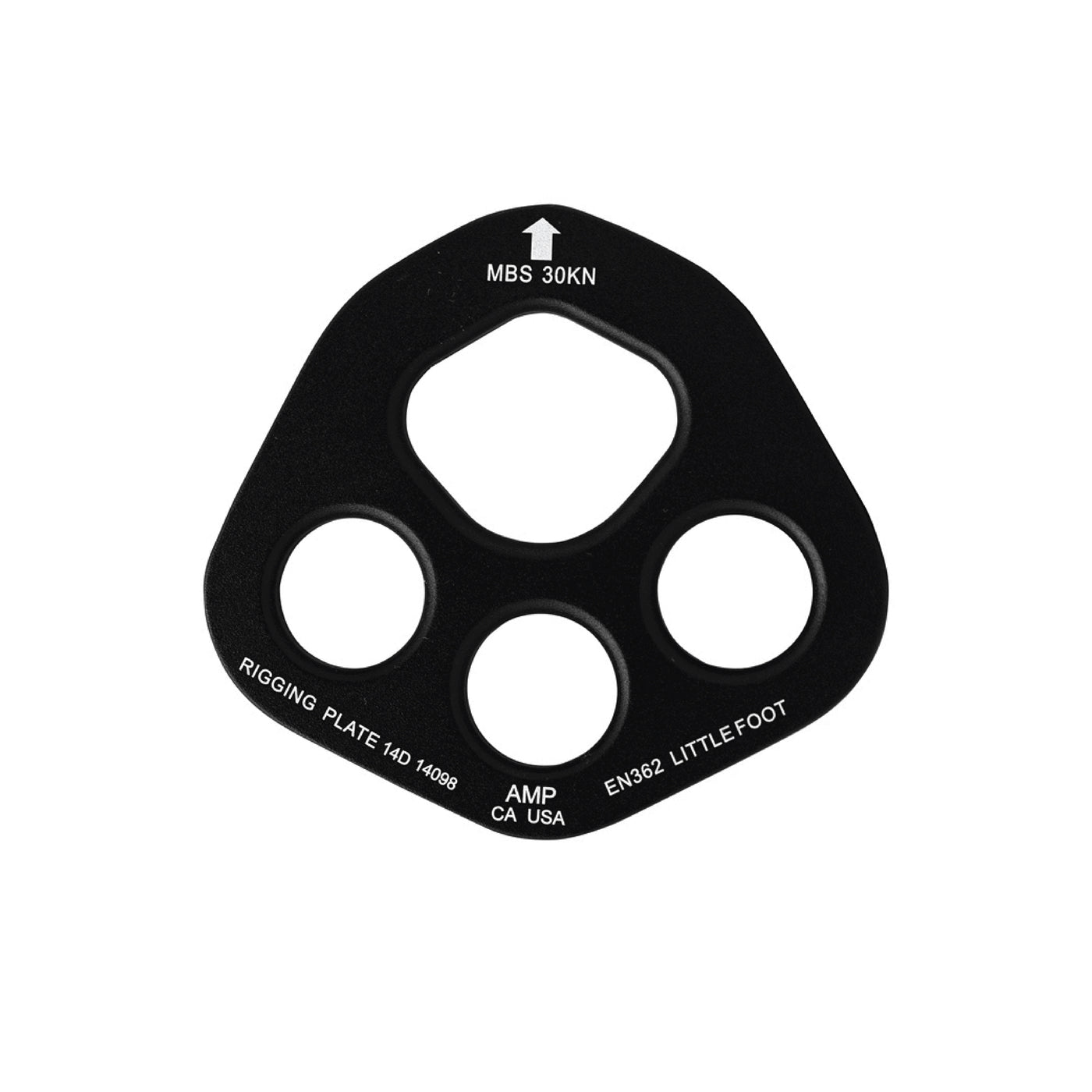 Little Foot Aluminum 4 Hole Rigging Anchor Plate