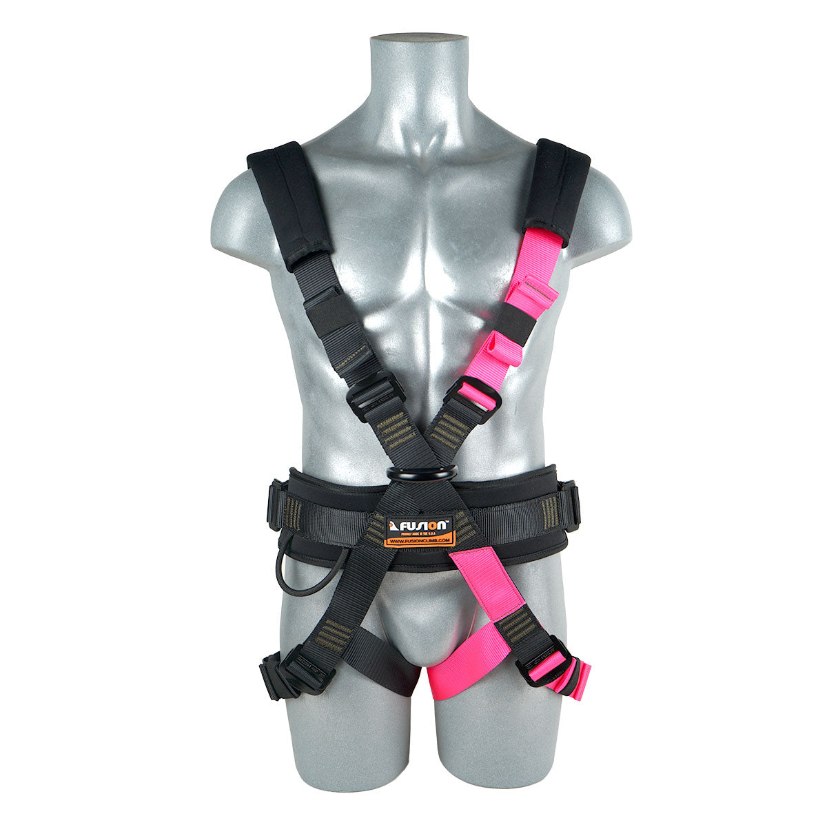 Magma Challenge Course Full Body Harness - Pink & Black