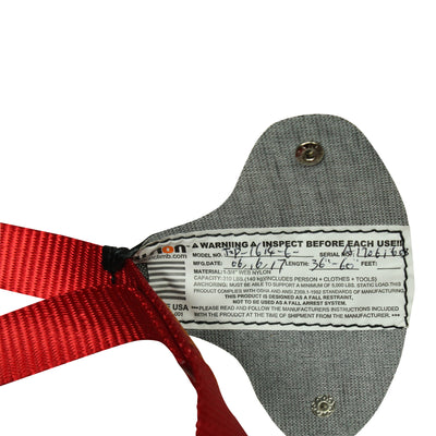 Zip Line Tether Adjustable Safety Lanyard Hitched Loop