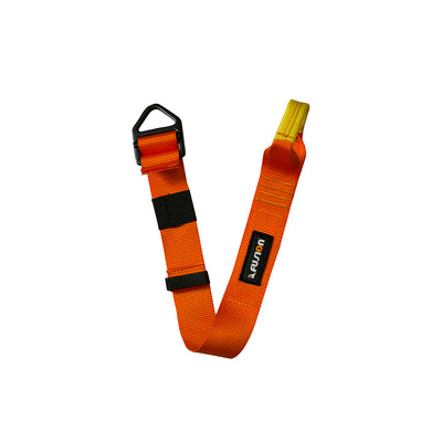 Adjustable anchor strap with delta ring and soft eye loop – 1.75 inch MIL-SPEC webbing for rope courses