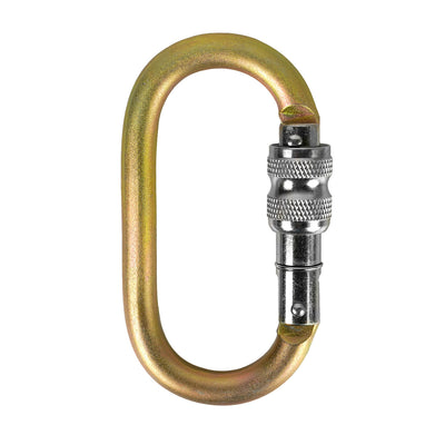 Ovatti Steel Screw Lock Gate Carabiner - Gold