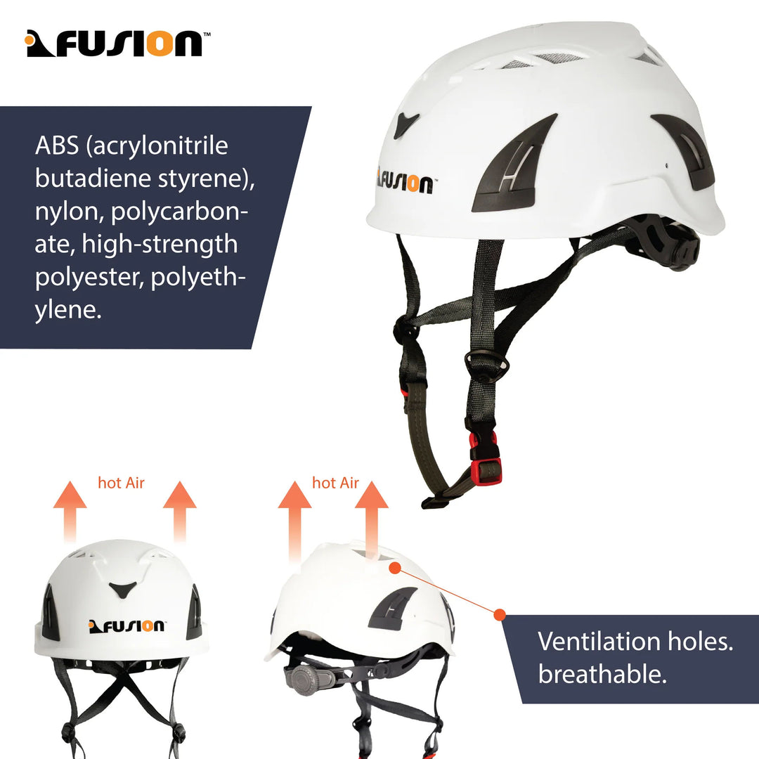 bike helmet climbing Fuison Meka Rock Climbing Helmet, White