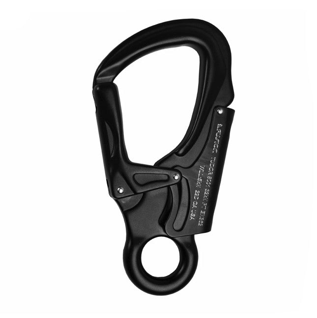Tudor Aluminum Snap Hook Carabiner – Black Lightweight Captive Eye Clip for Climbing