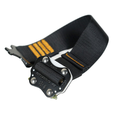 safety-rated anchor strap with 4,000 lb buckle and 1.75" webbing