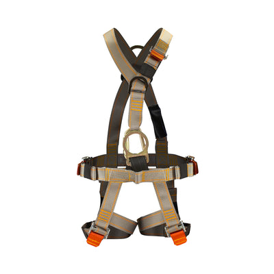 Plemistis V-Style Full Body Harness – Grey, ANSI Z359.11-2022 Certified for Zipline Safety