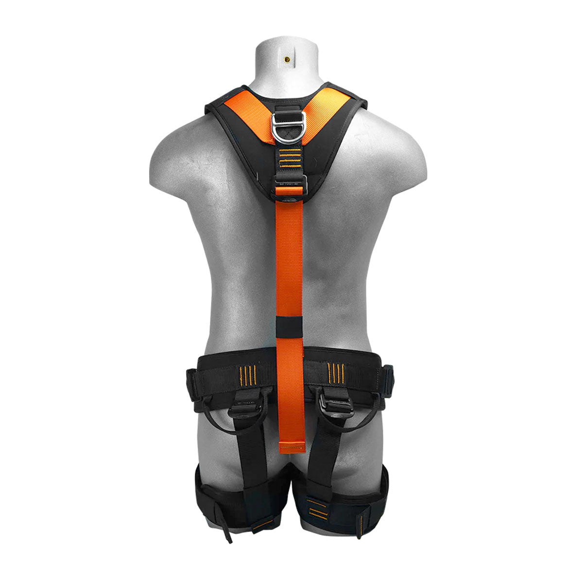 Rescue Light Full Body Harness - Black & Orange