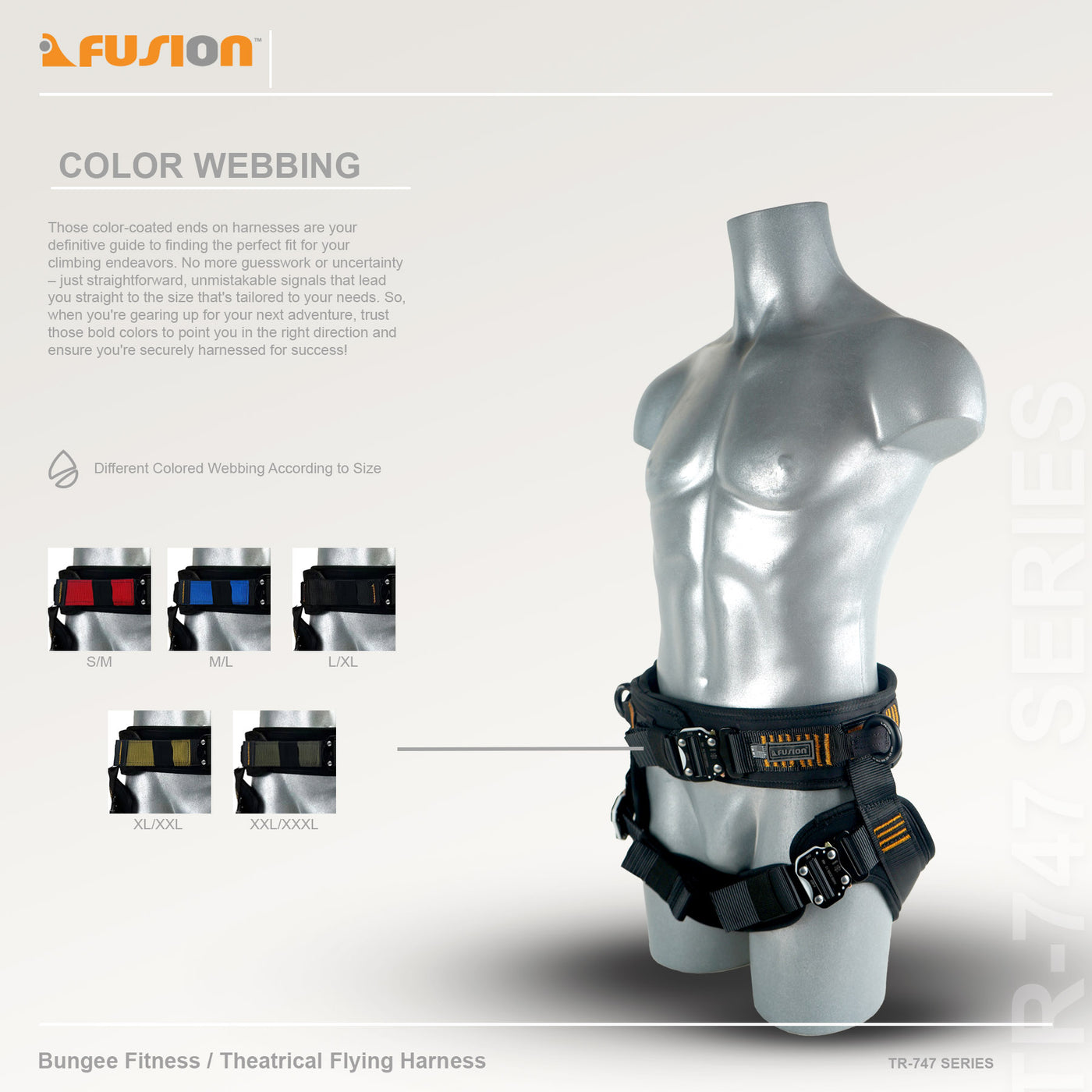 Bungee Fitness - Theatrical Flying Harness - Black