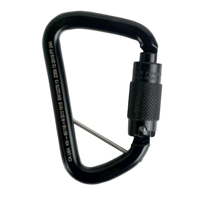 Tacoma Heavy Duty Triple Lock Carabiner - Black.