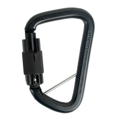 Tacoma Heavy Duty Triple Lock Carabiner - Black.