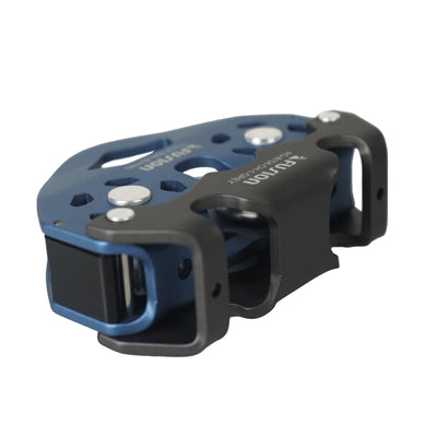 Tesa Speed Pulley Dual Bearing - With Carabiner Bracket - Blue