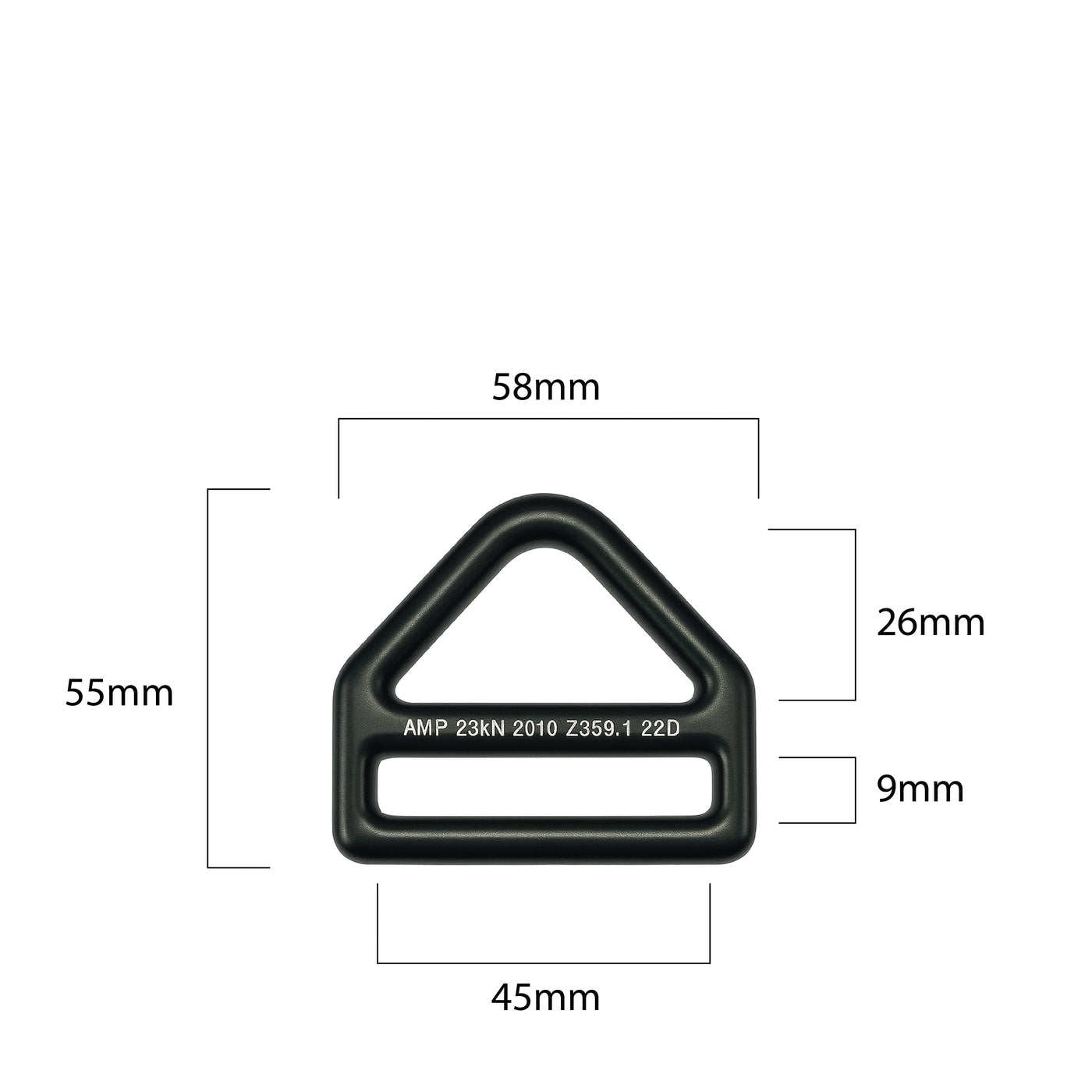 Steel Triangle D-Ring