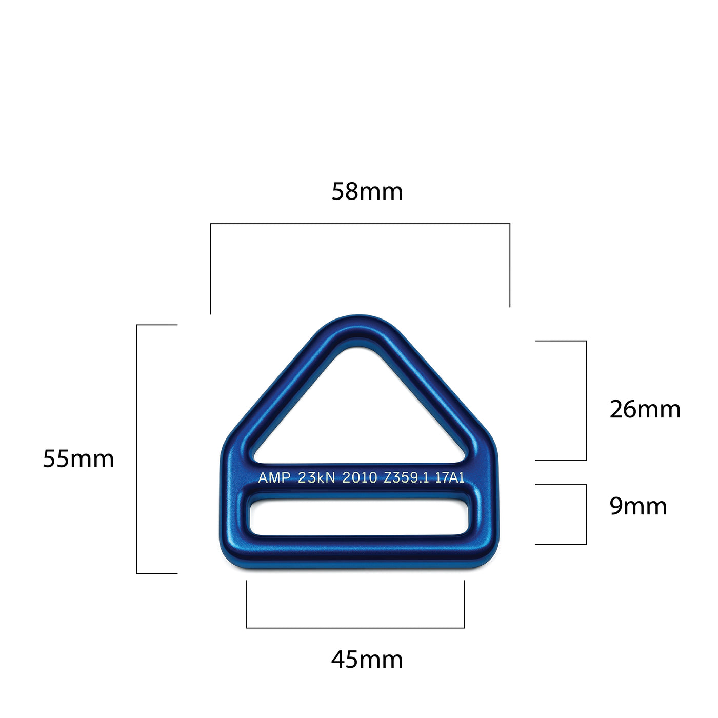 Steel Triangle D-Ring