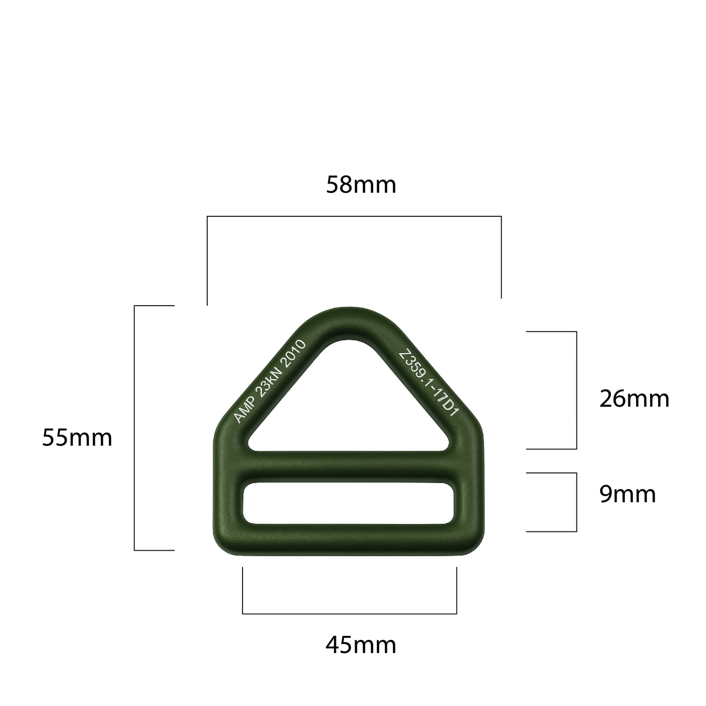 Steel Triangle D-Ring