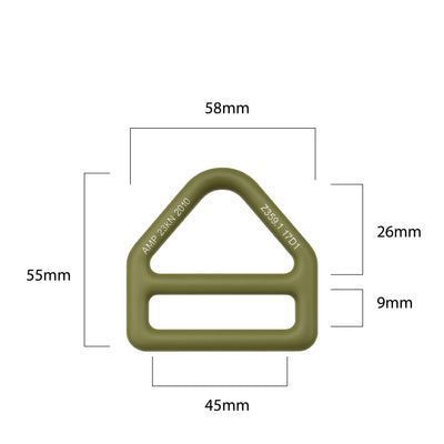 Steel Triangle D-Ring
