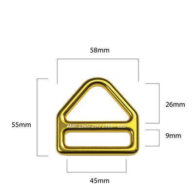 Steel Triangle D-Ring