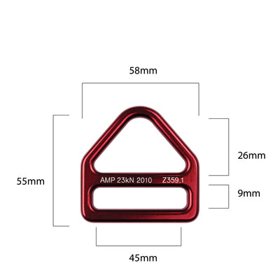 Steel Triangle D-Ring