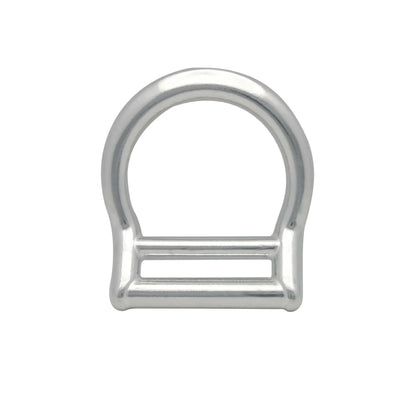 Bent Aluminum Slotted D-Ring for 1 3/4" Webbing