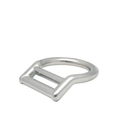 Bent Aluminum Slotted D-Ring for 1 3/4" Webbing