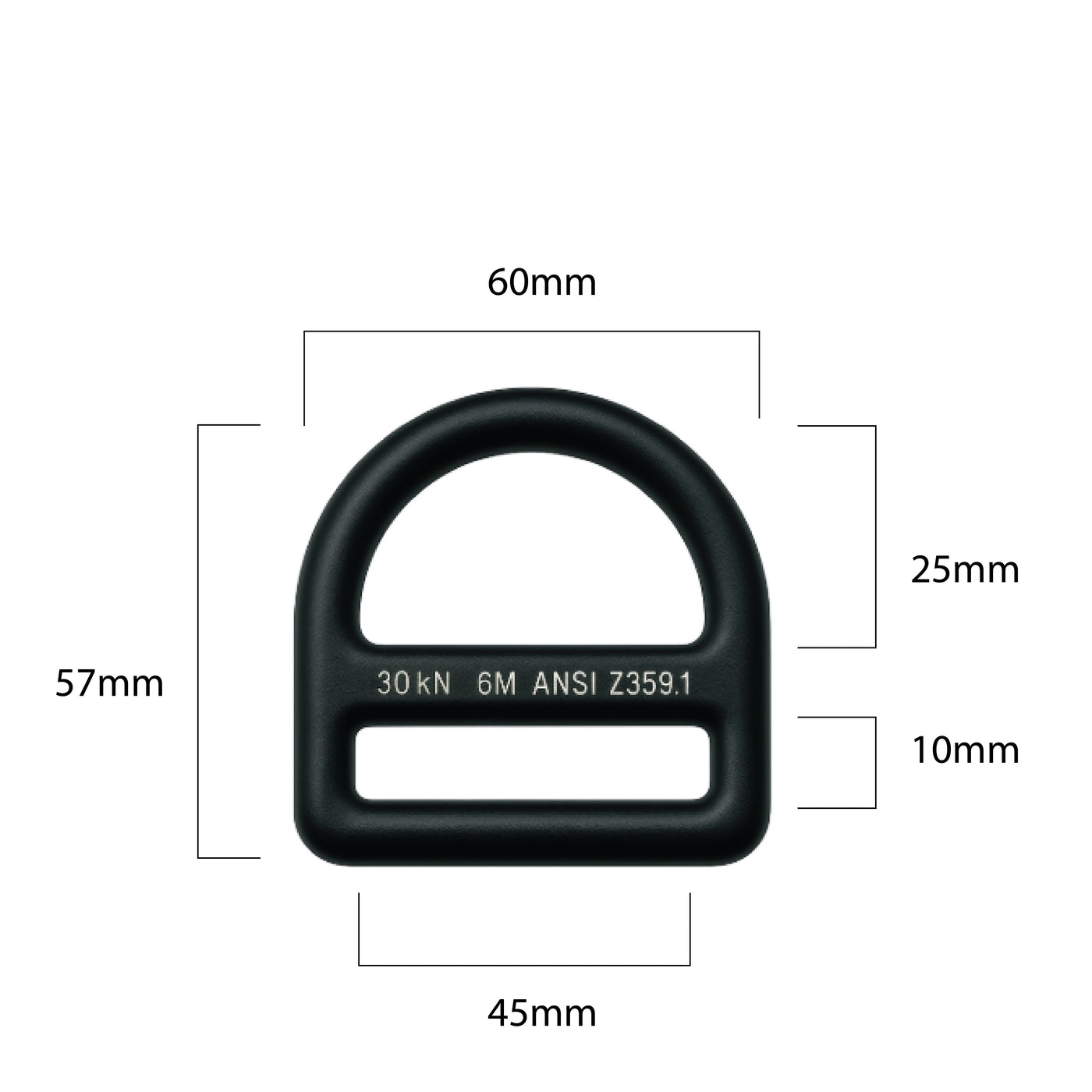 Steel D-Ring – Half Circle