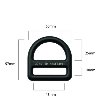 Steel D-Ring – Half Circle