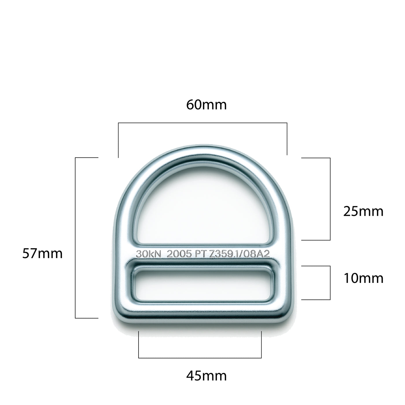 Steel D-Ring – Half Circle