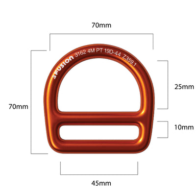 Tanko Single Slotted Aluminum D-Ring