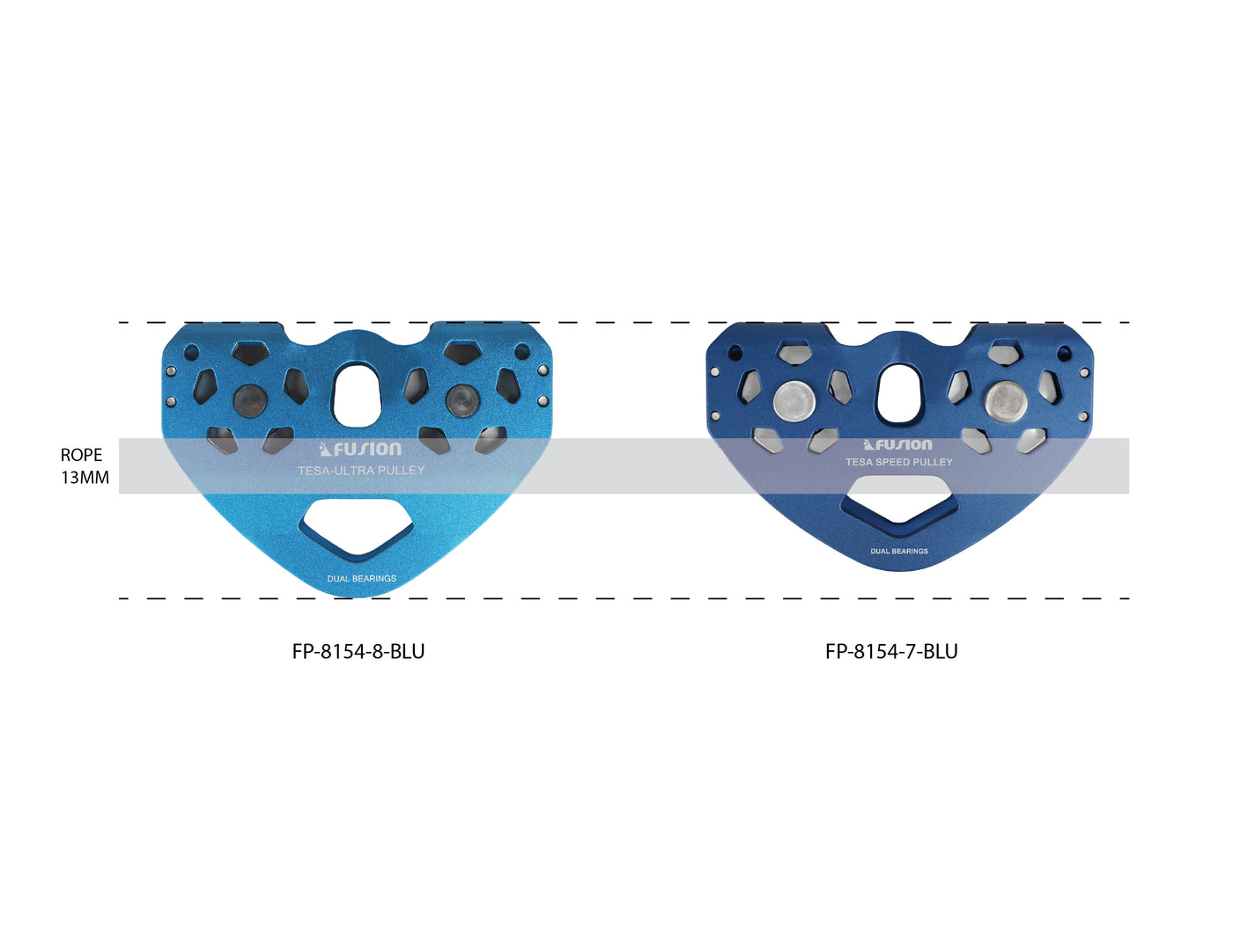 Tesa Speed Pulley Dual Bearing - Blue