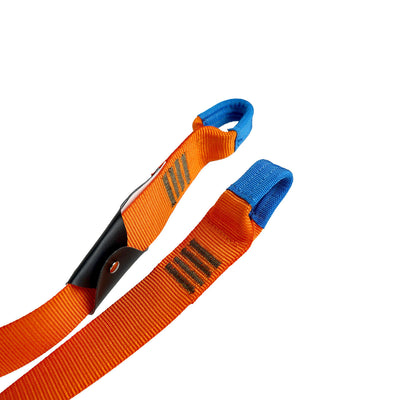 Zip Line Tether Specialty Lanyard Two Gear Loops / 1.75" Webbing