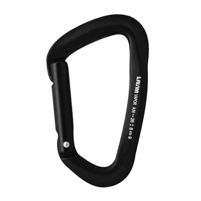 Vapor IV Straight Aluminum Carabiner – Black Clip for Climbing & Outdoor Use