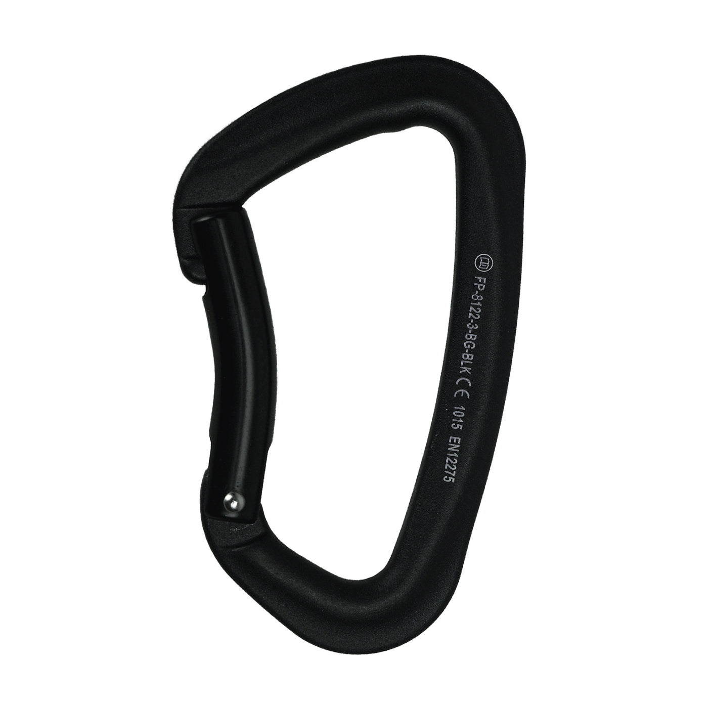 Vapor IV Bent Gate Aluminum Carabiner – Black Clip for Climbing & Outdoor Use