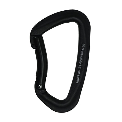 Vapor IV Bent Gate Aluminum Carabiner – Black Clip for Climbing & Outdoor Use