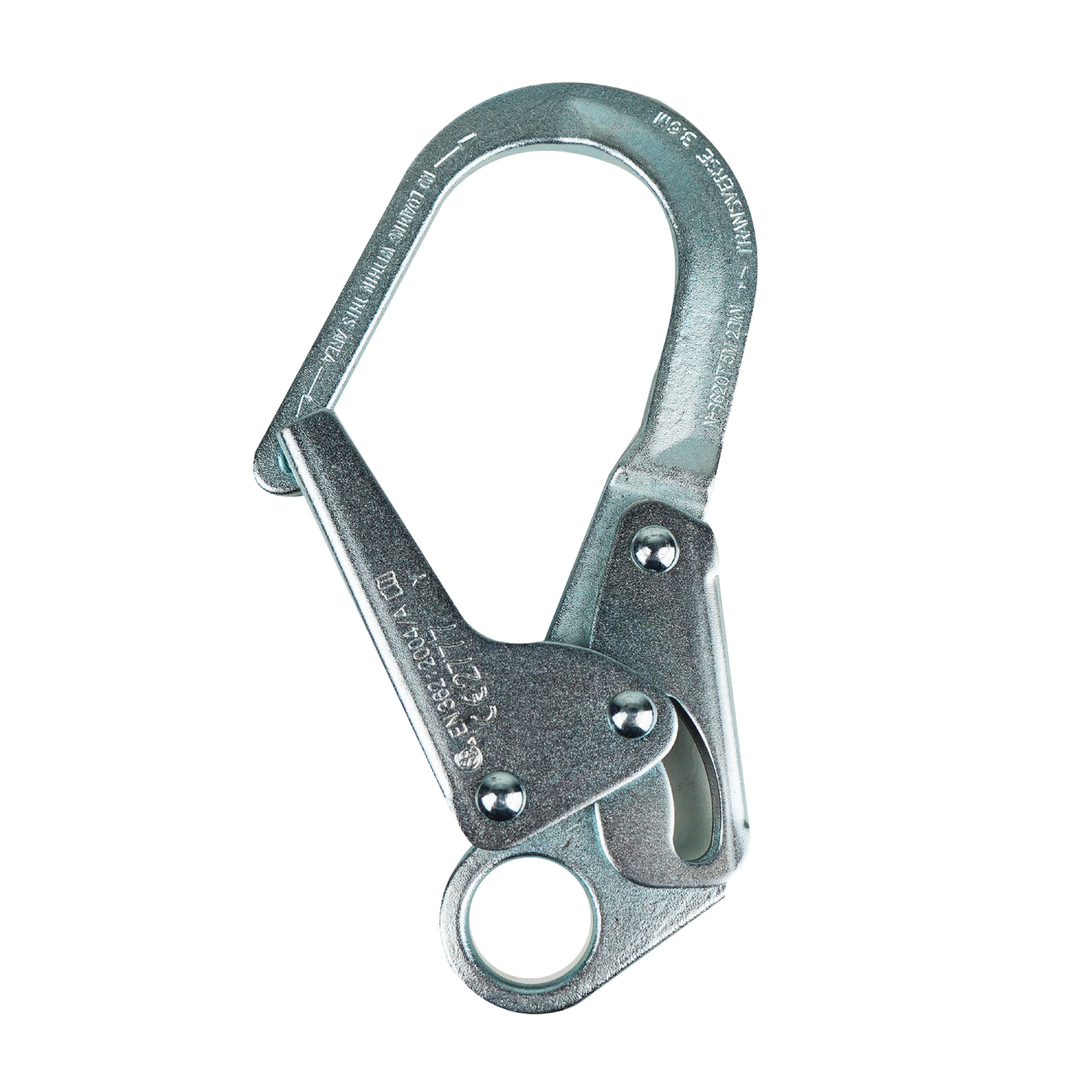 Infinity Rebar Snap Hook - Double Locking - Silver | Fusion Climb