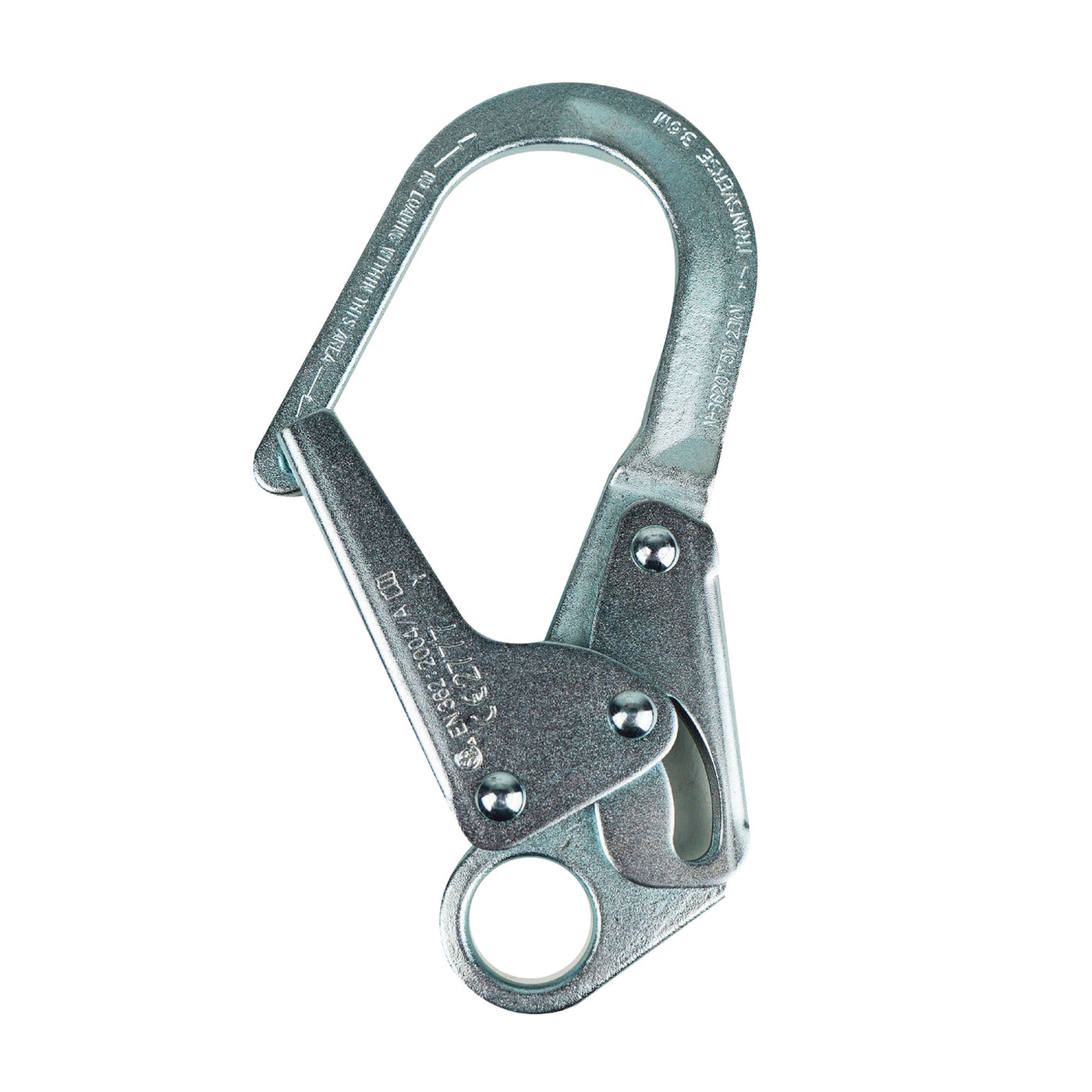 Infinity Alloy Steel Double Locking Rebar Snap Hook – Silver for Industrial & Rigging